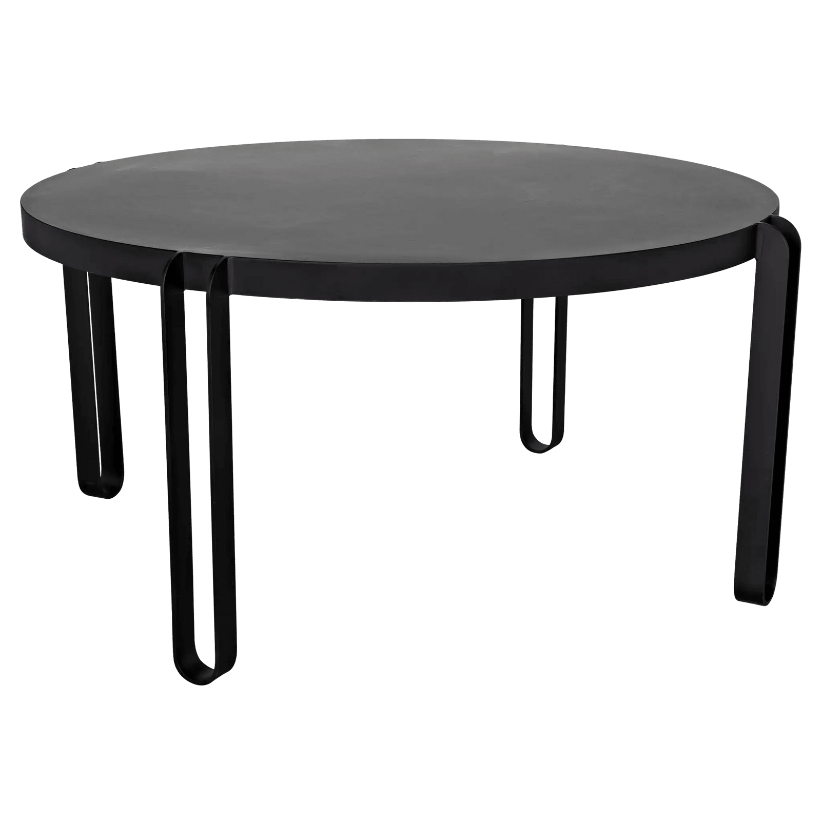 Noir Marcellus Dining Table, 63", Black Metal DINING TABLES