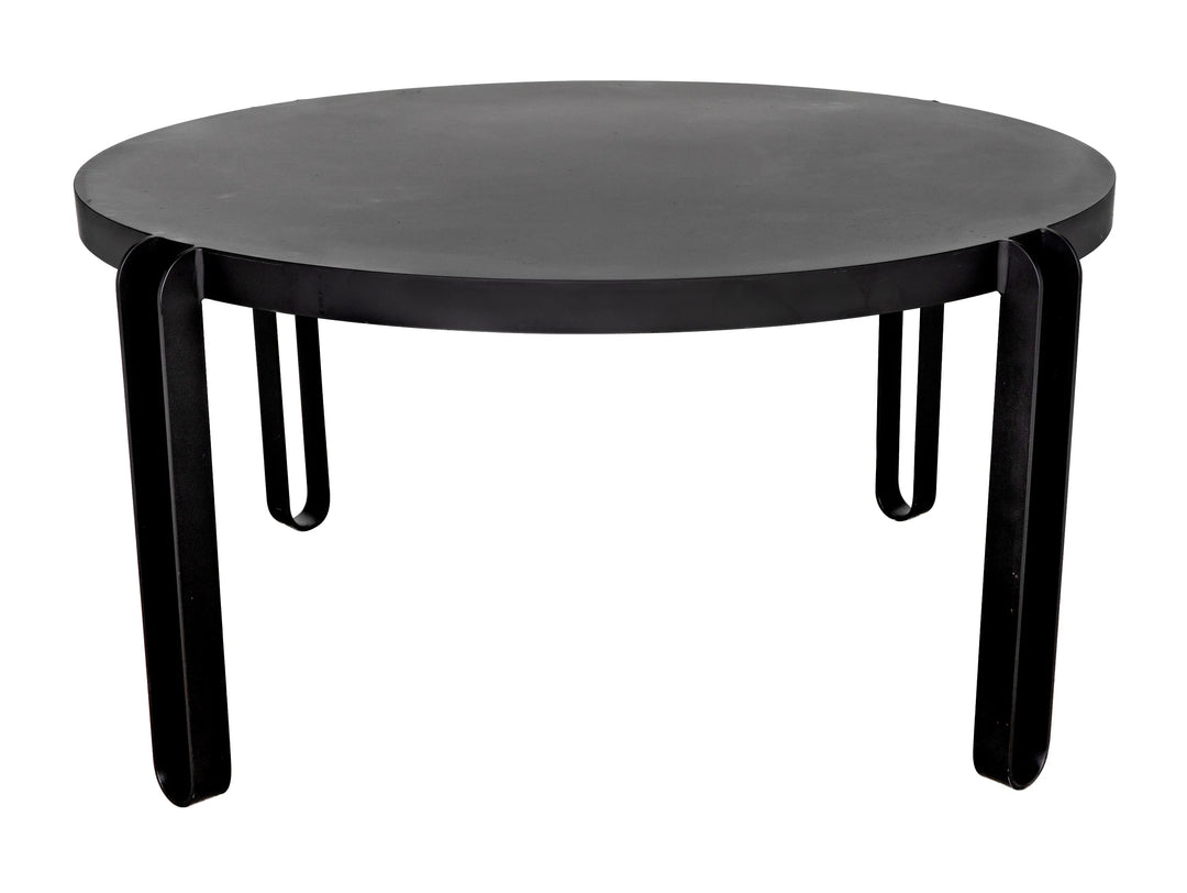 American Home Furniture | Noir - Marcellus Dining Table, 63", Black Metal