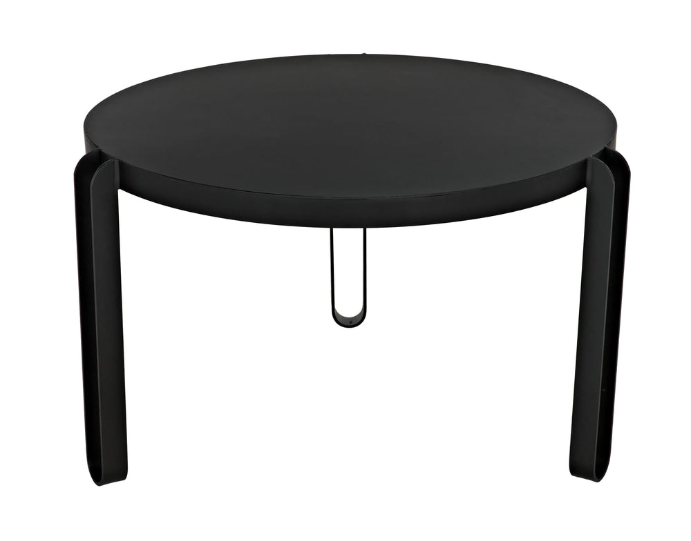 American Home Furniture | Noir - Marcellus Dining Table, 49", Black Metal