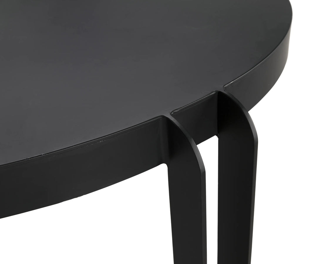 American Home Furniture | Noir - Marcellus Dining Table, 49", Black Metal