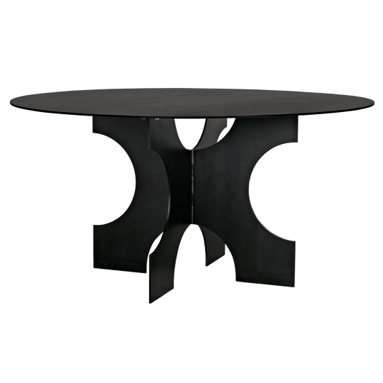 Noir Element Dining Table, Black Metal DINING TABLES