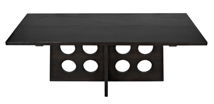 American Home Furniture | Noir - Carlo Dining Table, Ebony Walnut