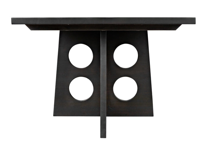 American Home Furniture | Noir - Carlo Dining Table, Ebony Walnut