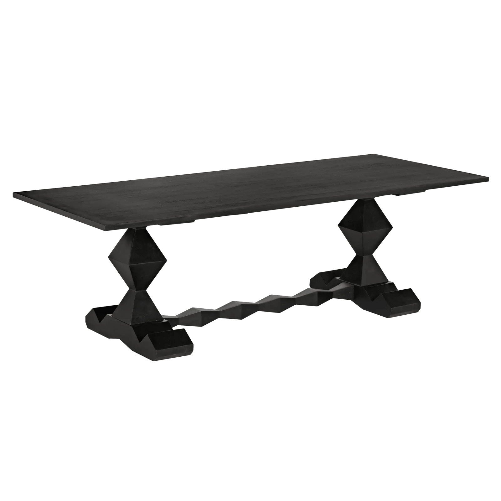 Noir Madeira Dining Table, Hand Rubbed Black DINING TABLES