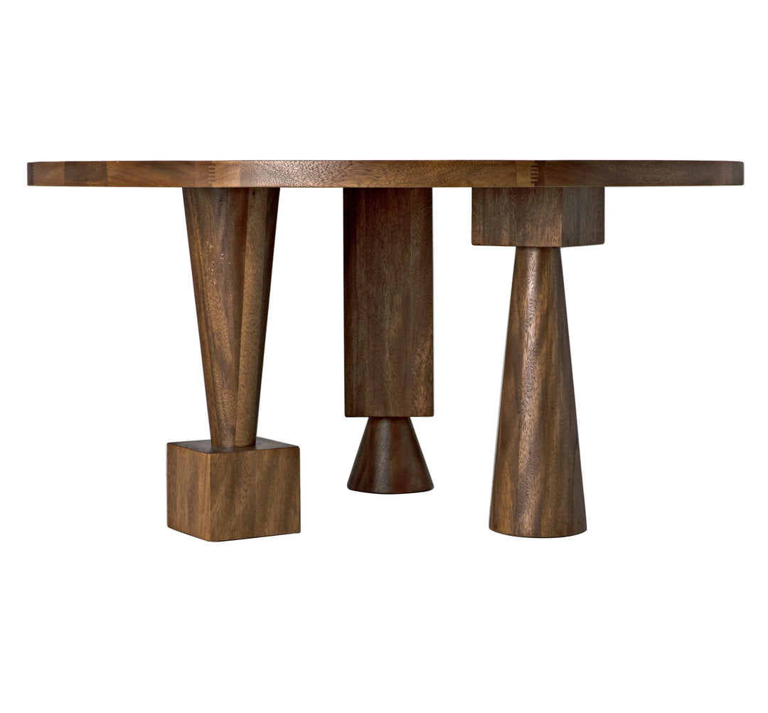 American Home Furniture | Noir - Hybrid Table, Dark Walnut