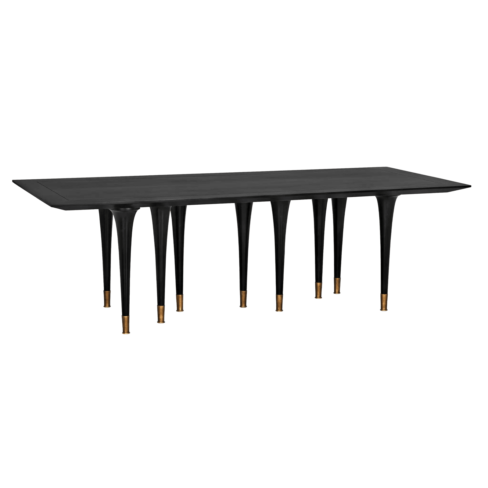 Noir Romeo Dining Table, Hand Rubbed Black DINING TABLES