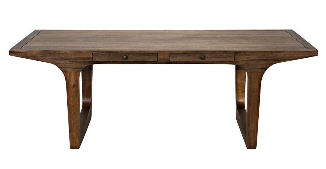 American Home Furniture | Noir - Regal Table/Desk, Dark Walnut