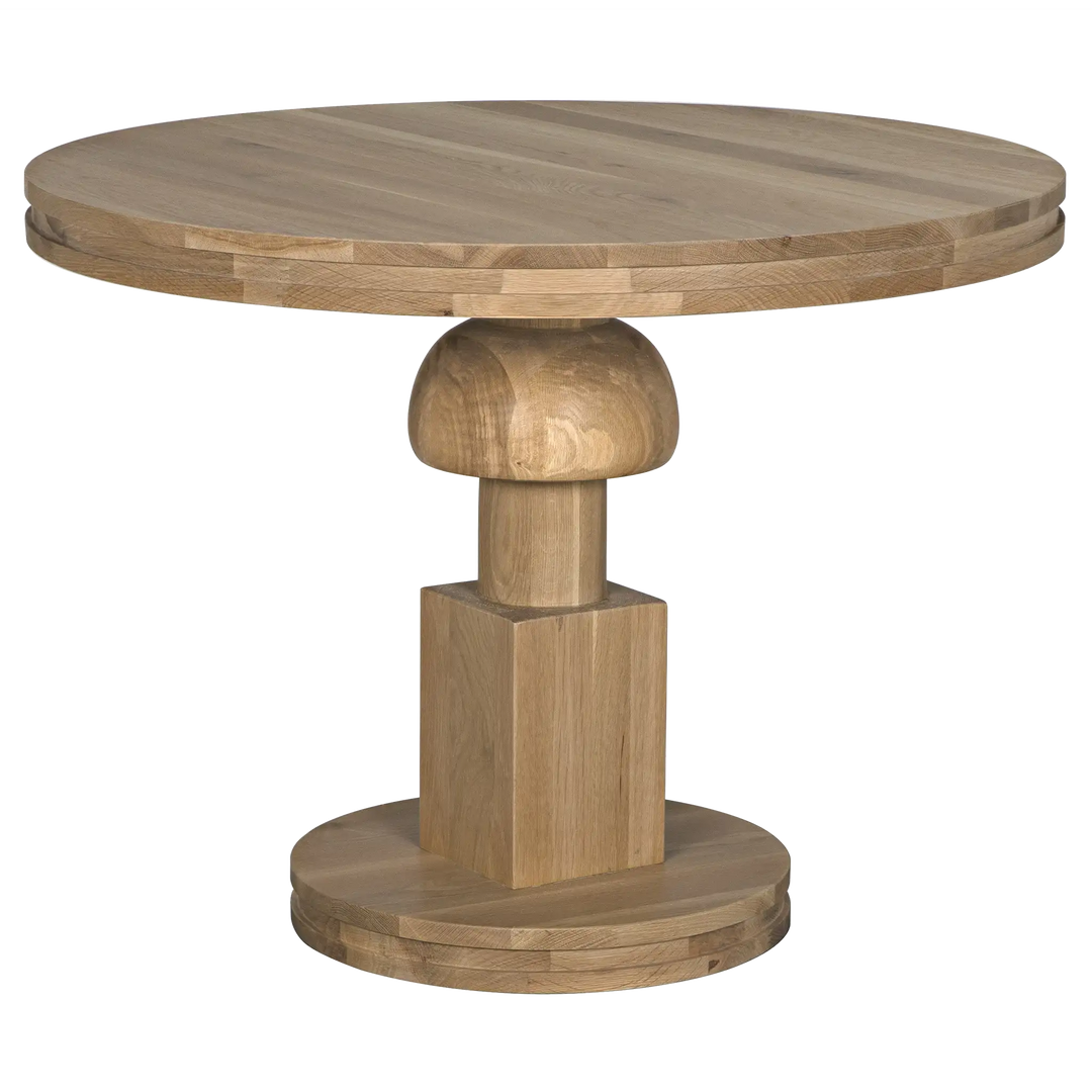 American Home Furniture | Noir - Baron Table, White Oak