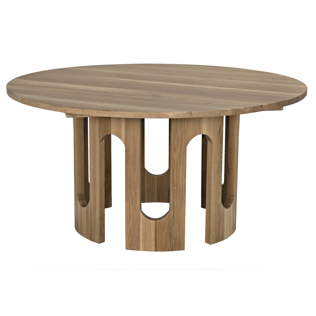 American Home Furniture | Noir - Kirill Table, White Oak