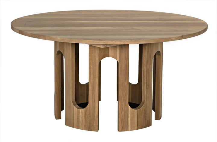 American Home Furniture | Noir - Kirill Table, White Oak