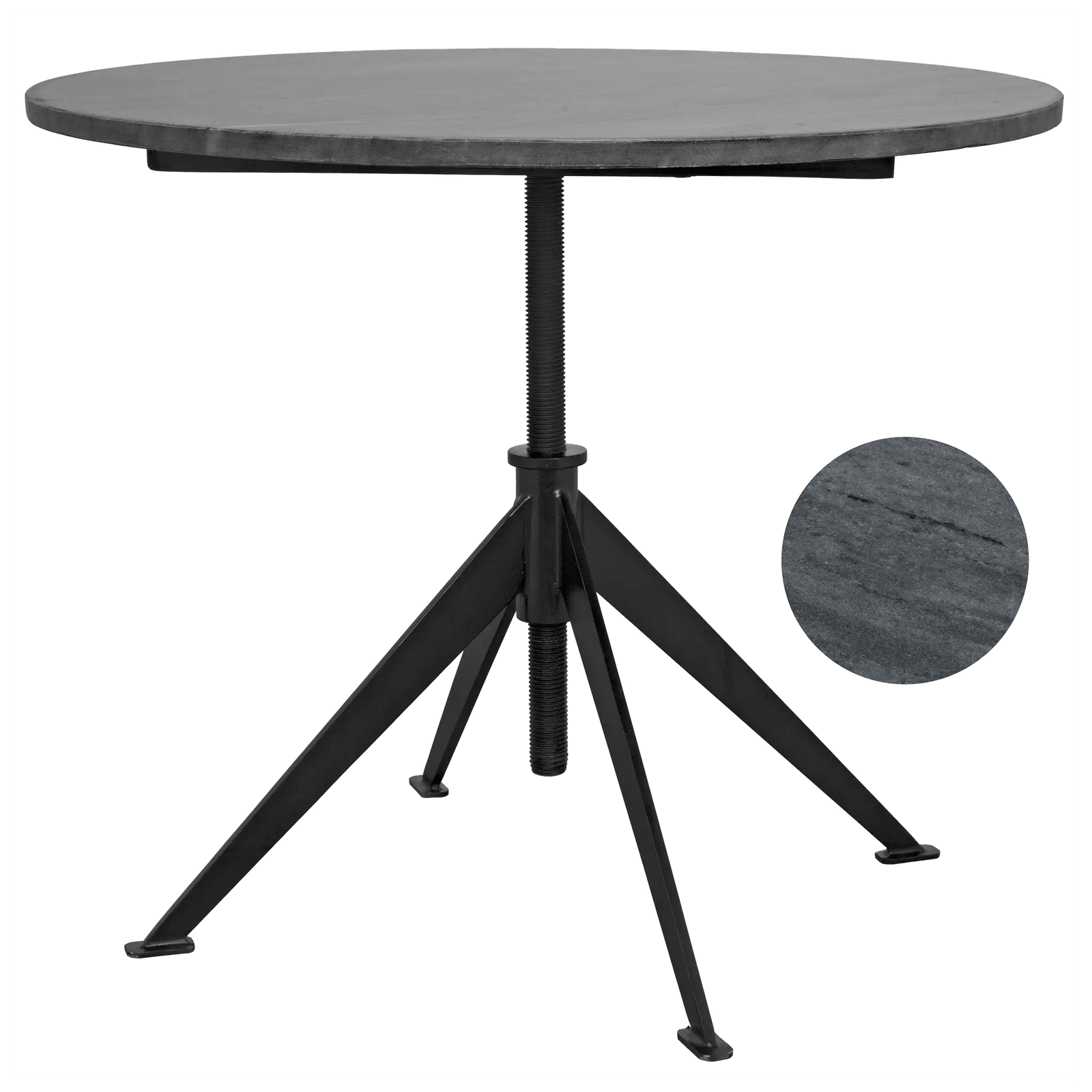 Noir Matilo Adjustable Table ACCENT TABLES