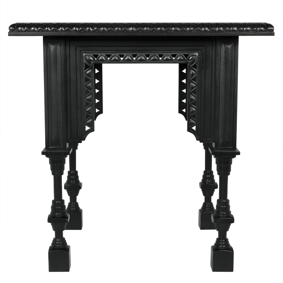 American Home Furniture | Noir - Luxor Side Table, Hand Rubbed Black