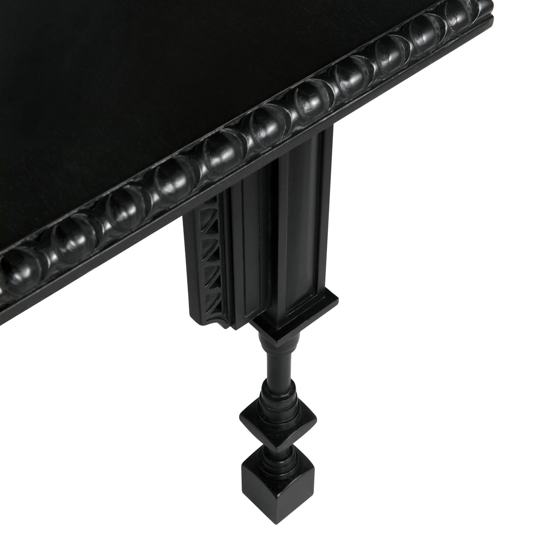 American Home Furniture | Noir - Luxor Side Table, Hand Rubbed Black