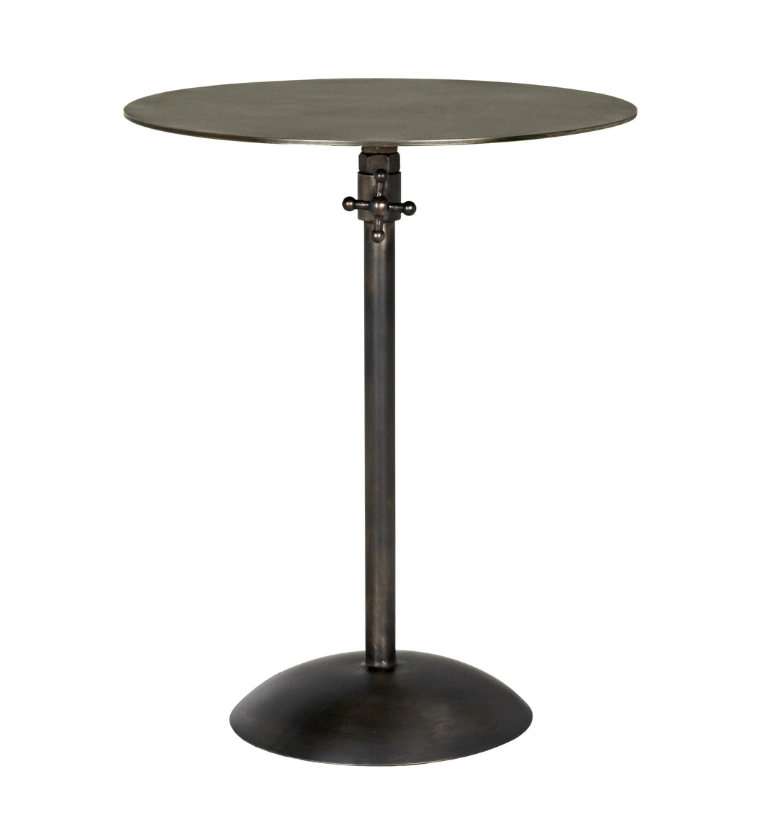 American Home Furniture | Noir - Felix Side Table, Gun Metal Finish