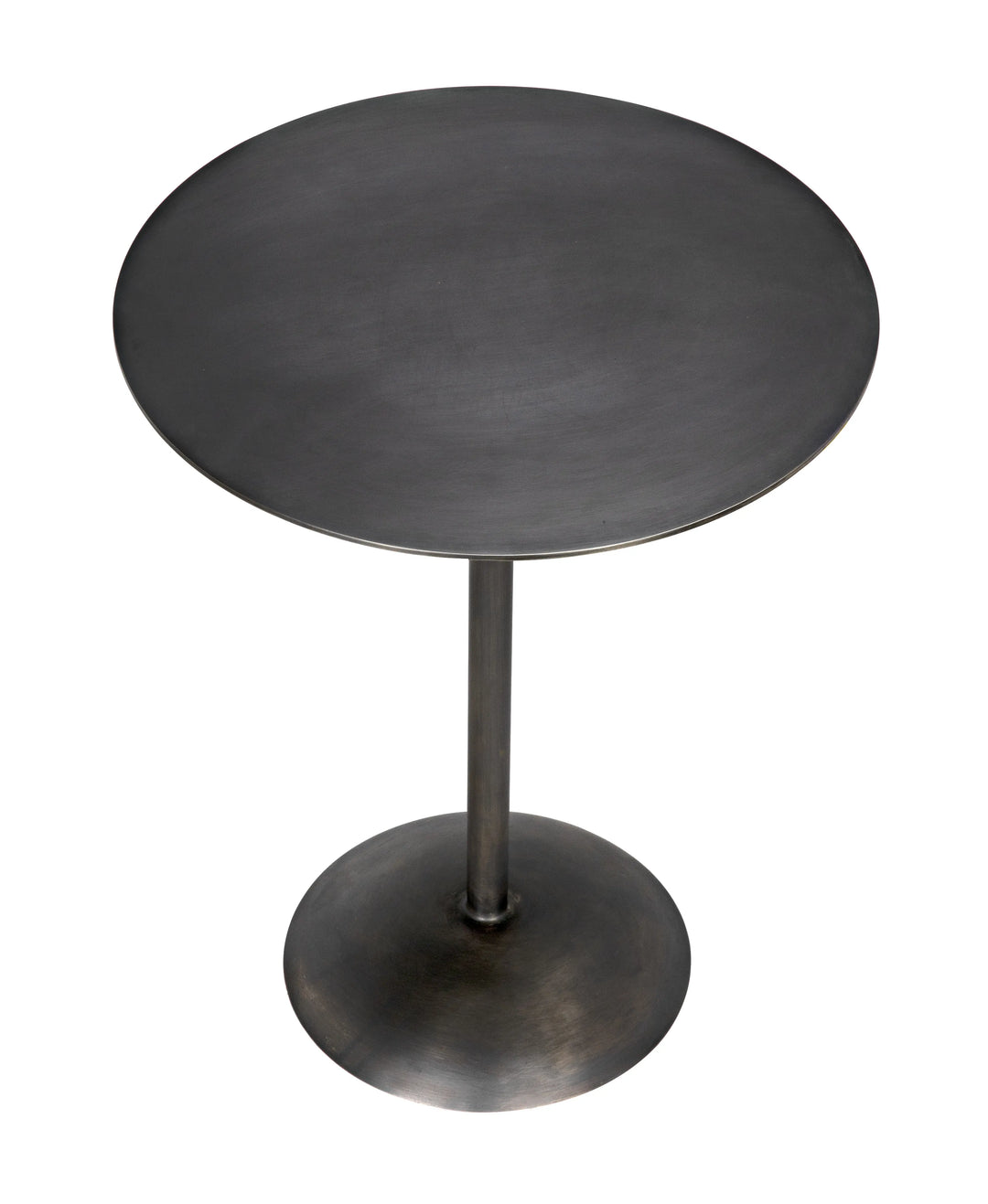 American Home Furniture | Noir - Felix Side Table, Gun Metal Finish