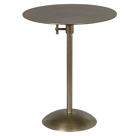 Noir Felix Side Table, Metal with Brass Finish ACCENT TABLES