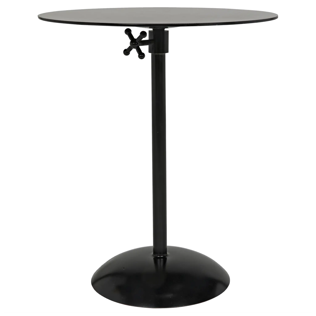 American Home Furniture | Noir - Felix Side Table, Black Steel