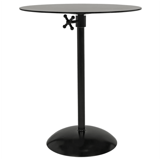 Noir Felix Side Table, Black Steel ACCENT TABLES