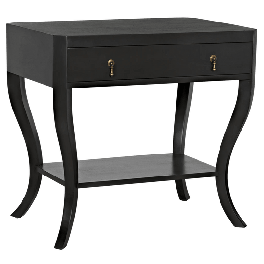 Noir Weldon Side Table, Pale ACCENT TABLES