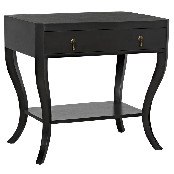 American Home Furniture | Noir - Weldon Side Table, Pale