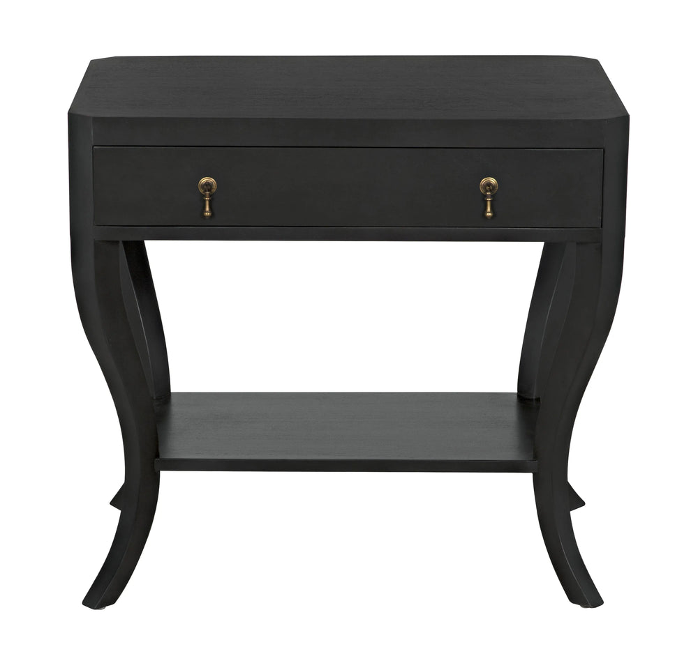 American Home Furniture | Noir - Weldon Side Table, Pale