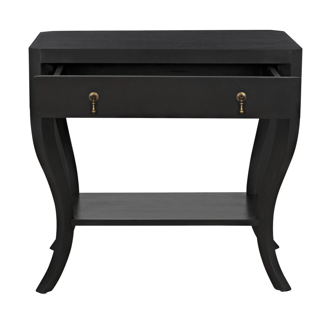 American Home Furniture | Noir - Weldon Side Table, Pale