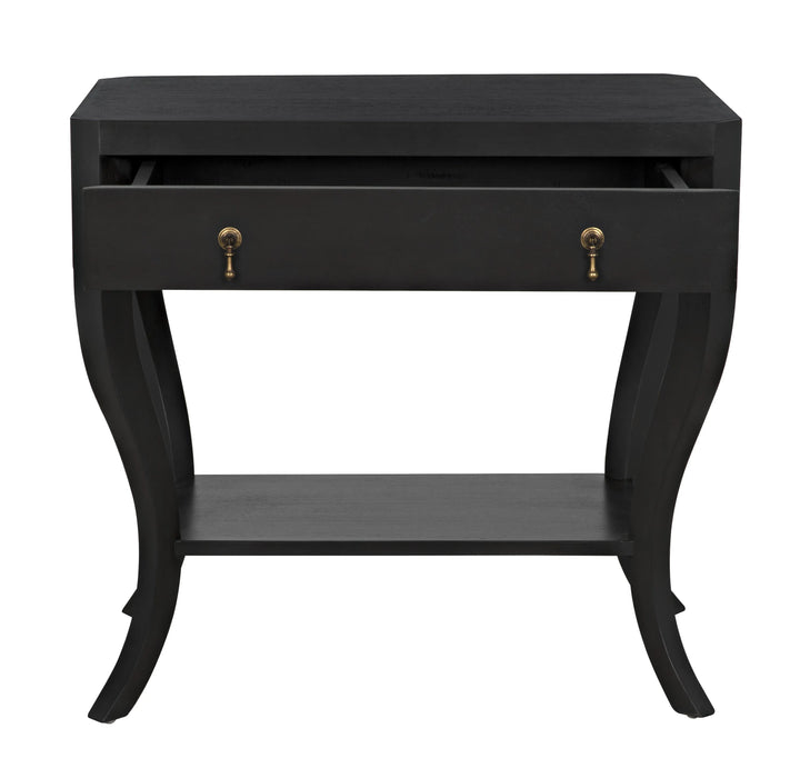 American Home Furniture | Noir - Weldon Side Table, Pale