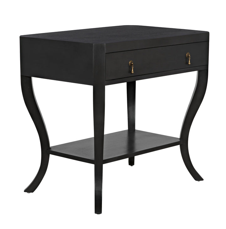 American Home Furniture | Noir - Weldon Side Table, Pale