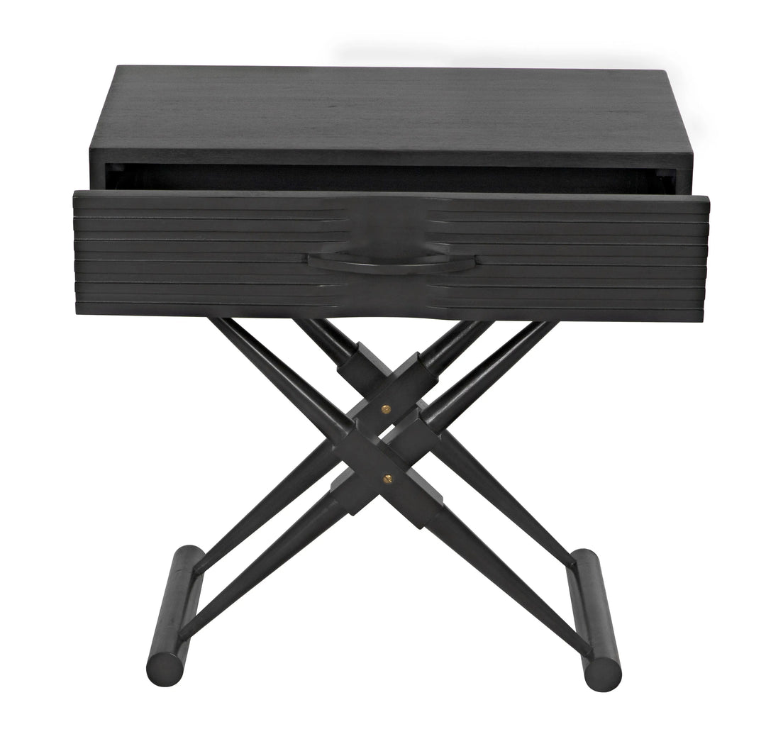 American Home Furniture | Noir - Zanta Side Table, Pale