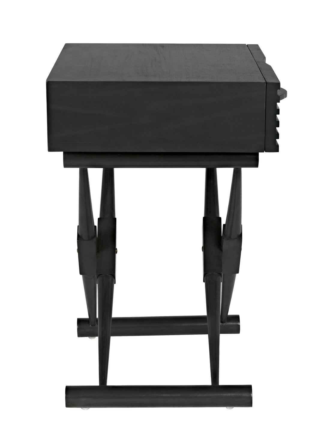 American Home Furniture | Noir - Zanta Side Table, Pale