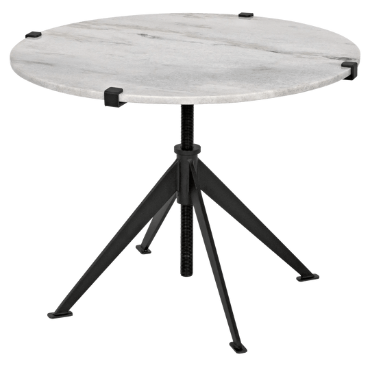 Noir Edith Adjustable Side Table,  - Matte Black ACCENT TABLES