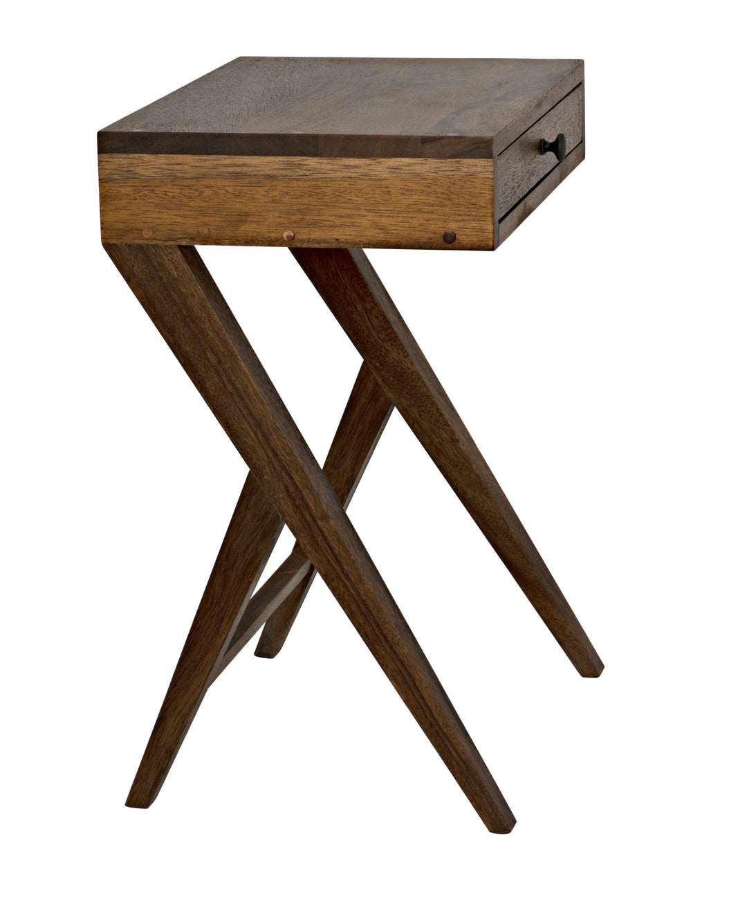 American Home Furniture | Noir - Peter Side Table, Dark Walnut