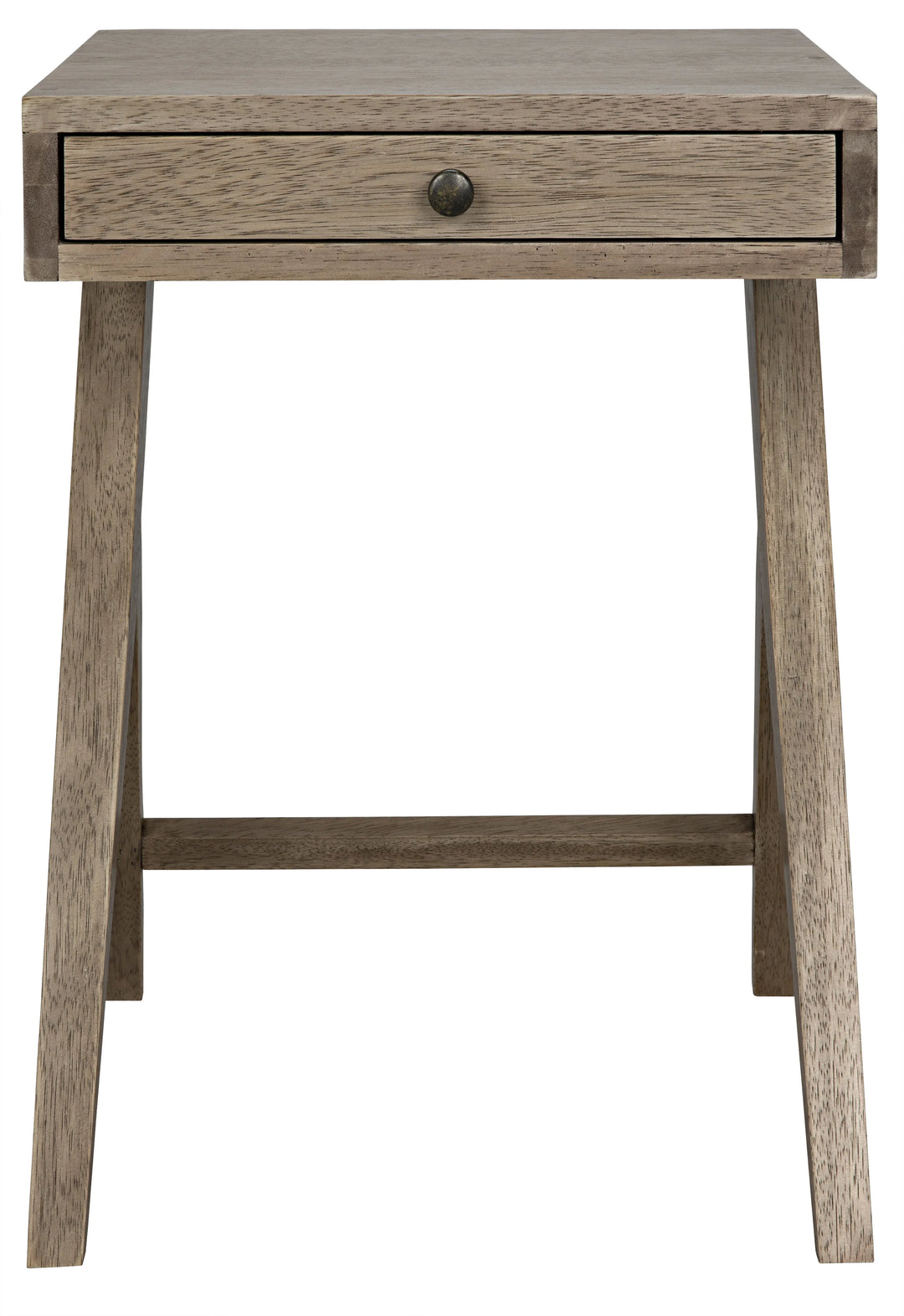 American Home Furniture | Noir - Peter Side Table, Washed Walnut