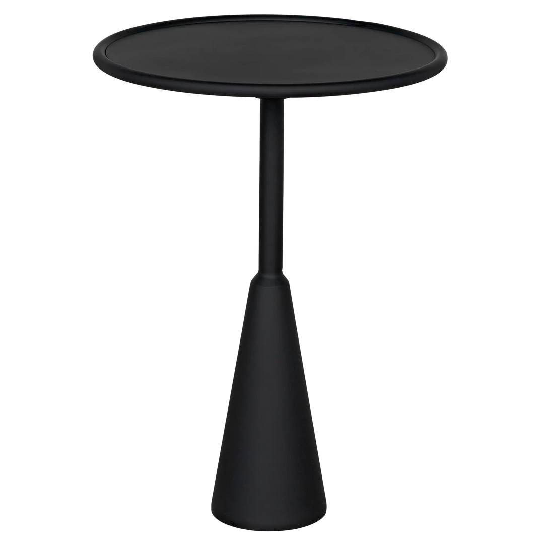 American Home Furniture | Noir - Hiro Side Table, Black Steel