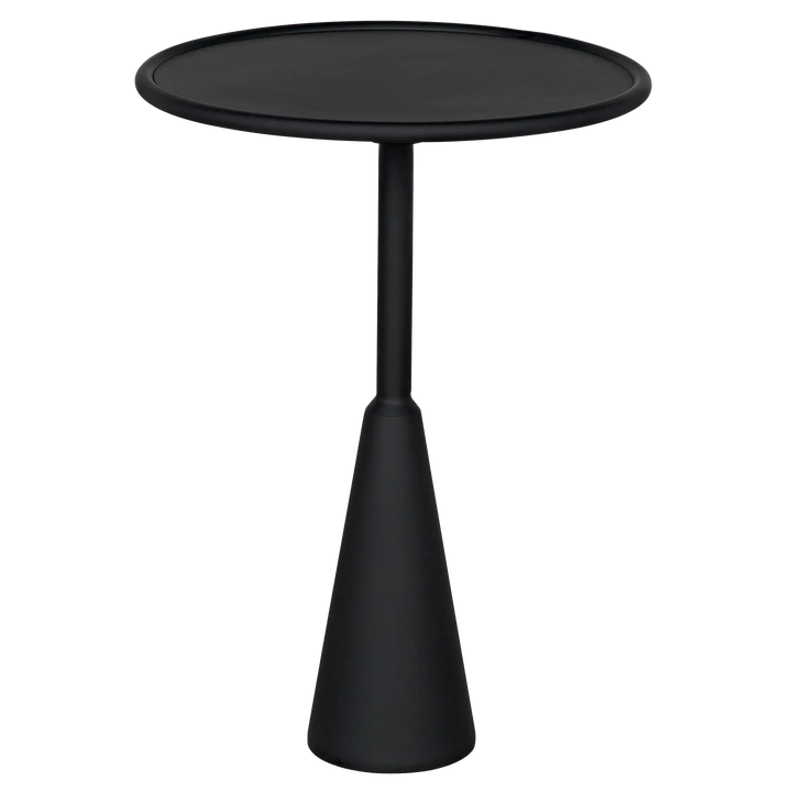 American Home Furniture | Noir - Hiro Side Table, Black Steel