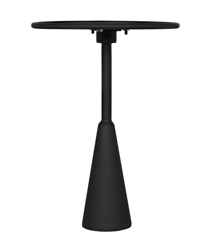 American Home Furniture | Noir - Hiro Side Table, Black Steel