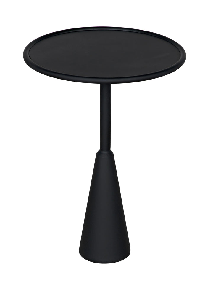 American Home Furniture | Noir - Hiro Side Table, Black Steel