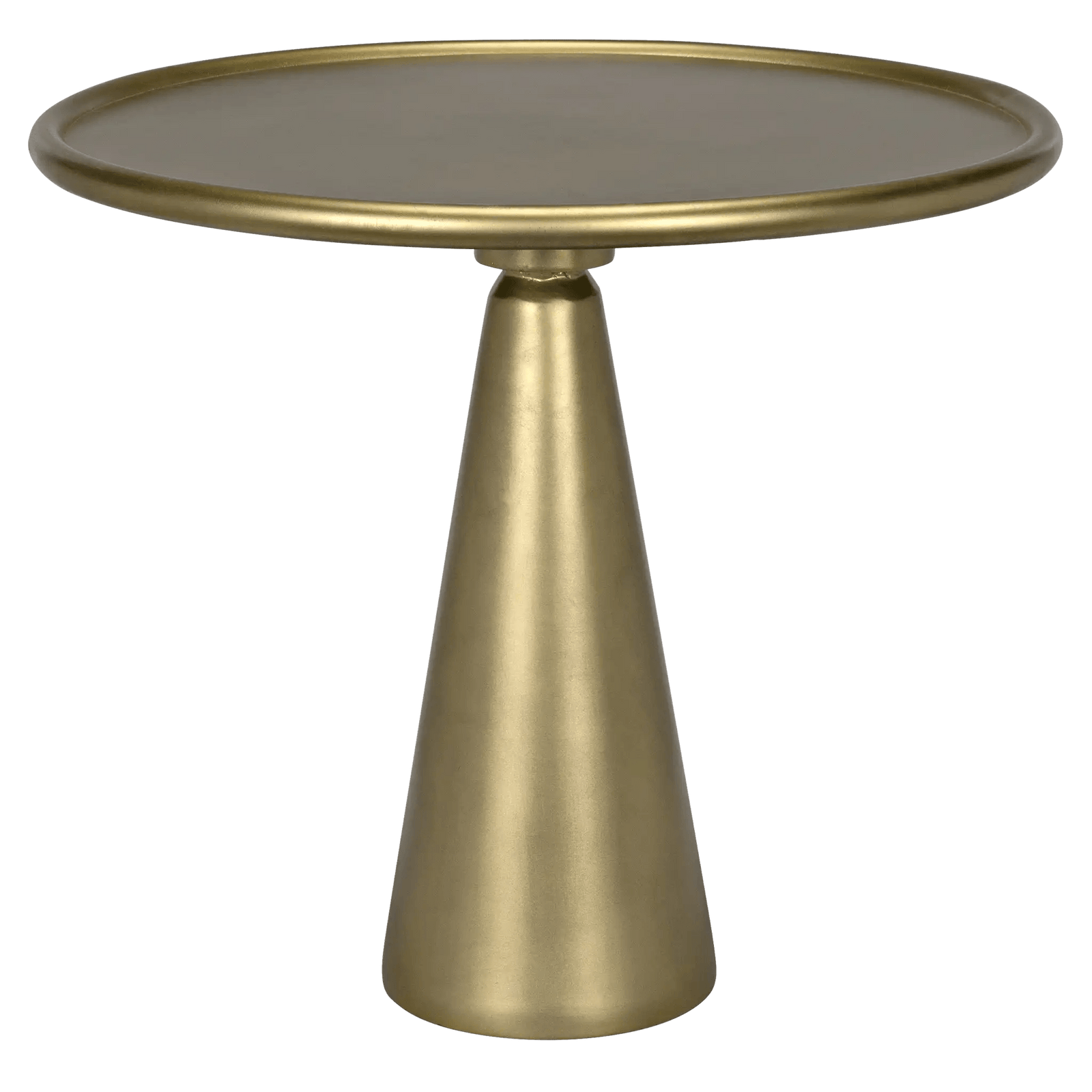 Noir Hiro Short Side Table, Metal with Brass Finish ACCENT TABLES