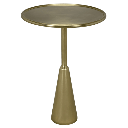 Noir Hiro Side Table, Metal with Brass Finish ACCENT TABLES