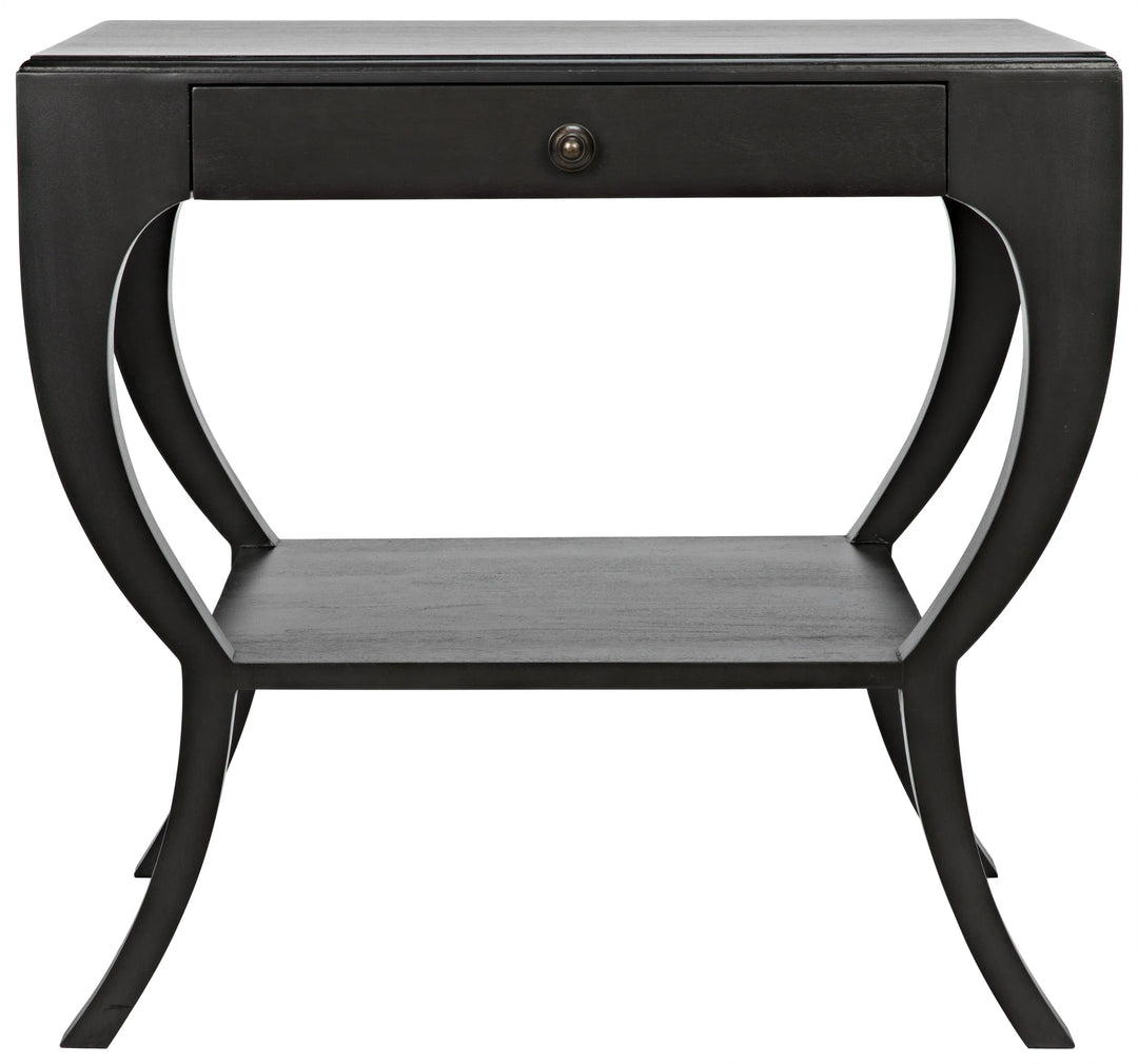 American Home Furniture | Noir - Maude Side Table, Pale