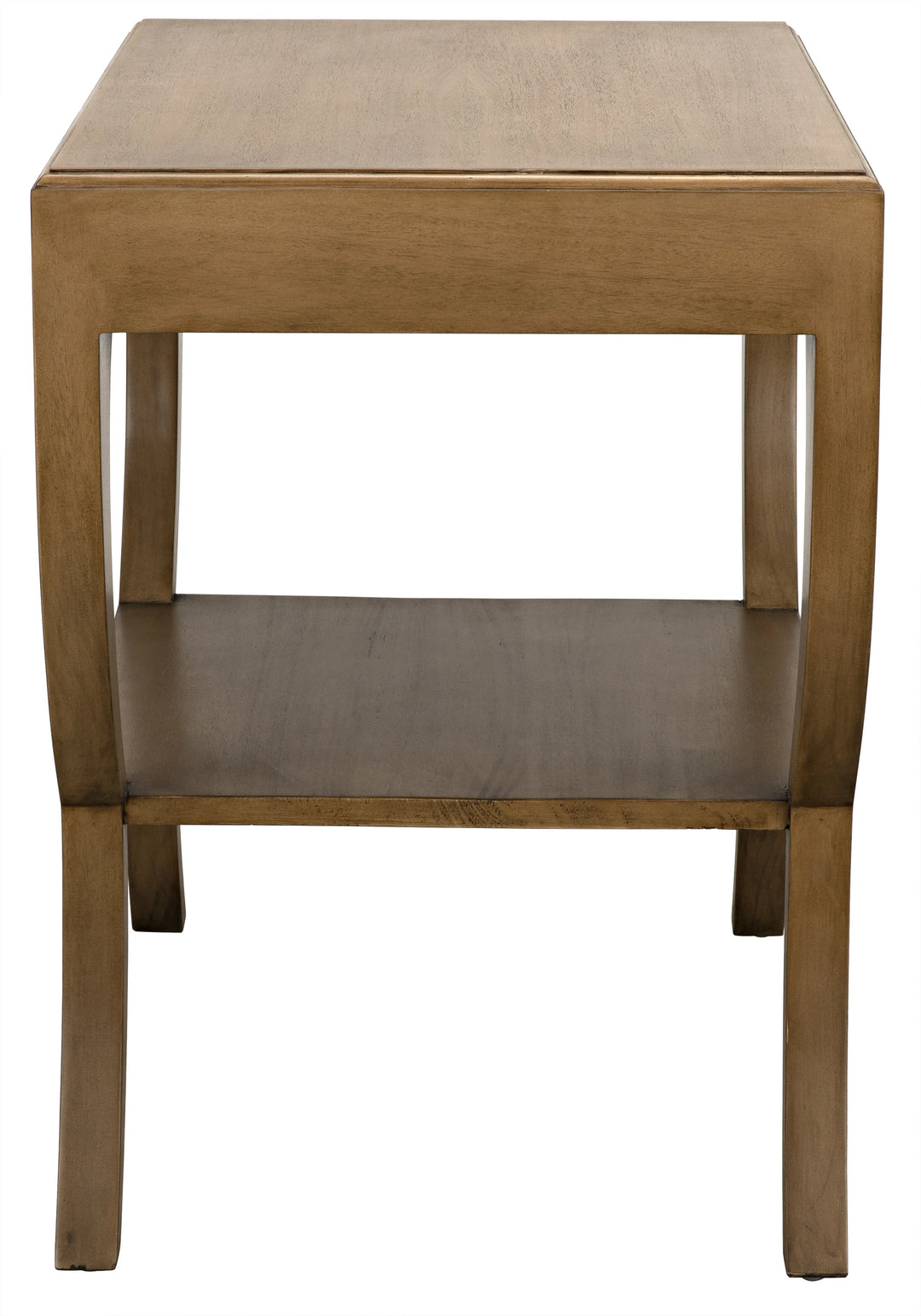 American Home Furniture | Noir - Maude Side Table, Saddle Brown