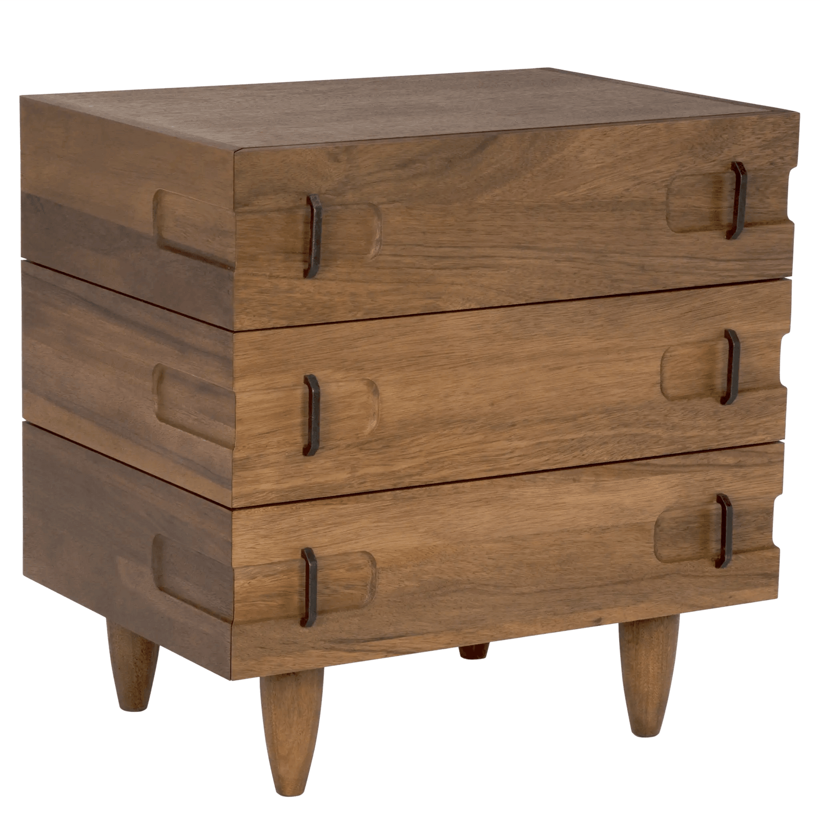 Noir David 32" Side Table, Dark Walnut ACCENT TABLES