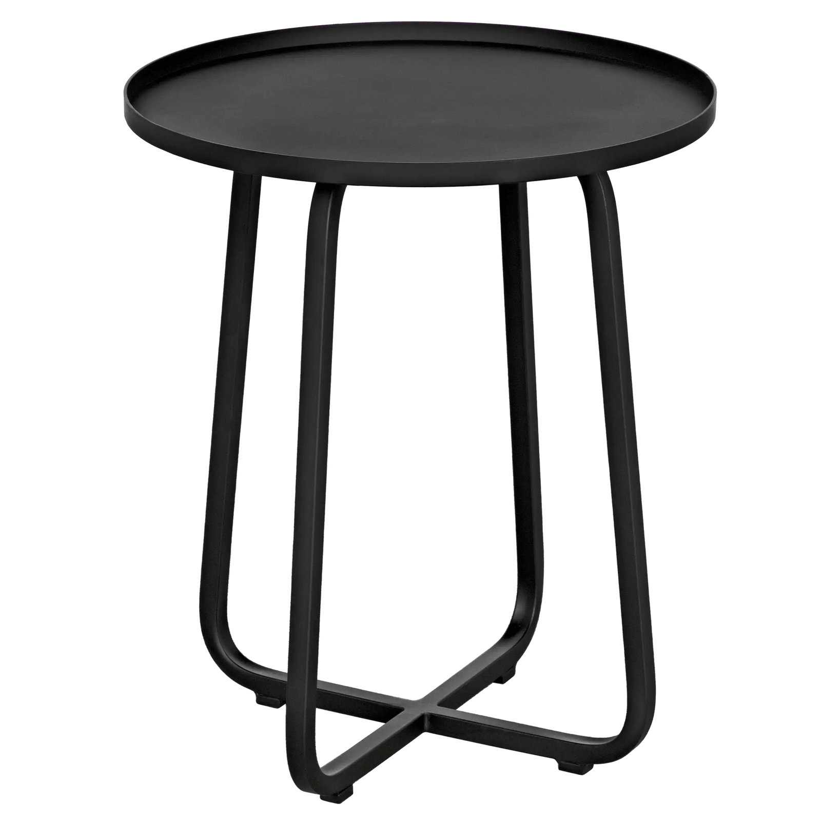 Noir Kimana Side Table, Black Steel ACCENT TABLES