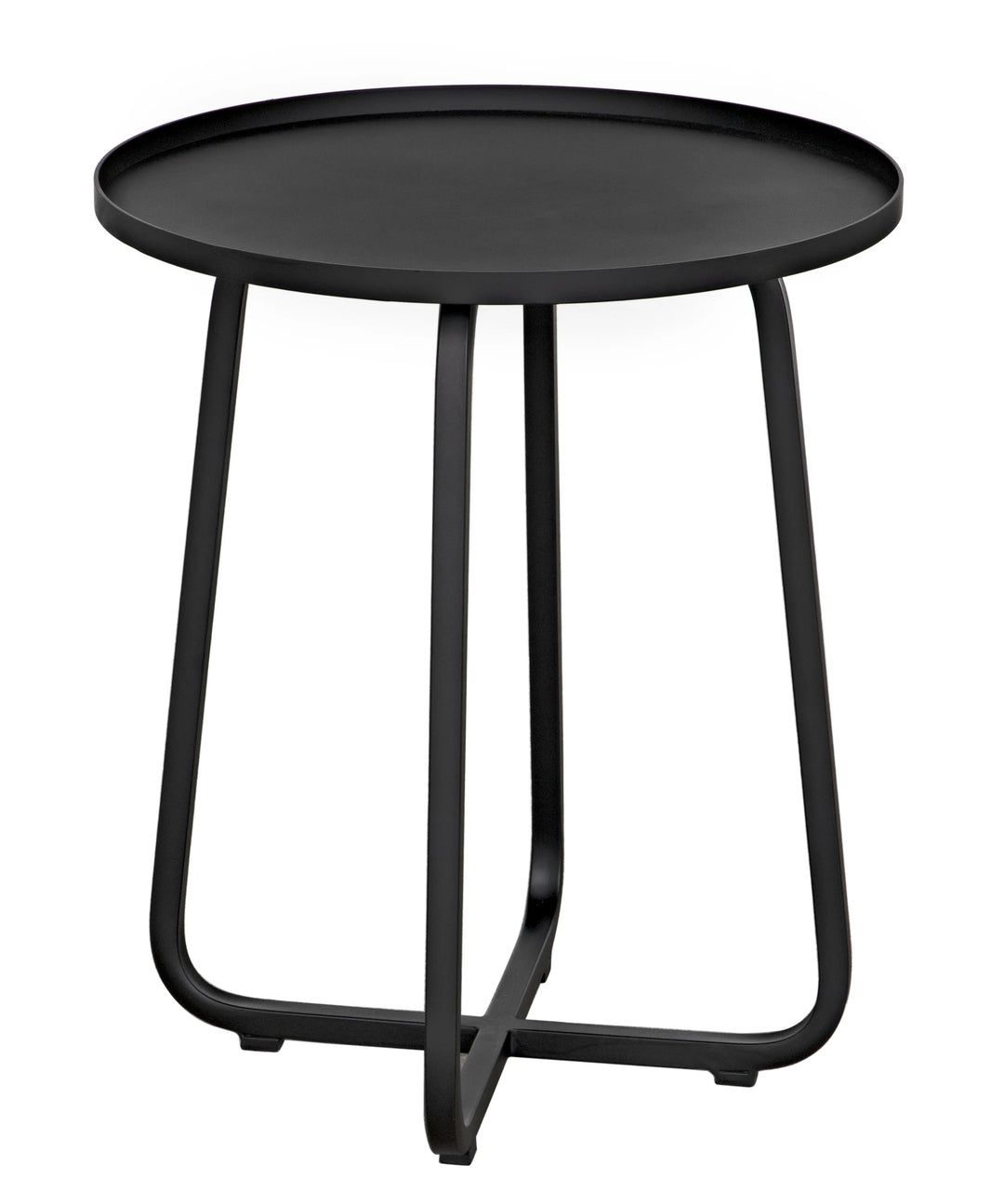 American Home Furniture | Noir - Kimana Side Table, Black Steel