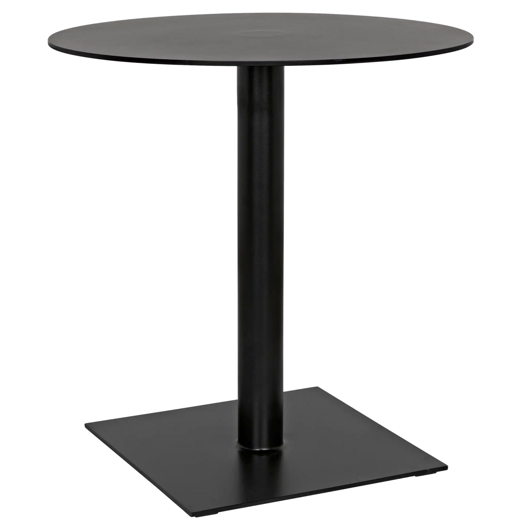 American Home Furniture | Noir - Mies Side Table, Black Steel