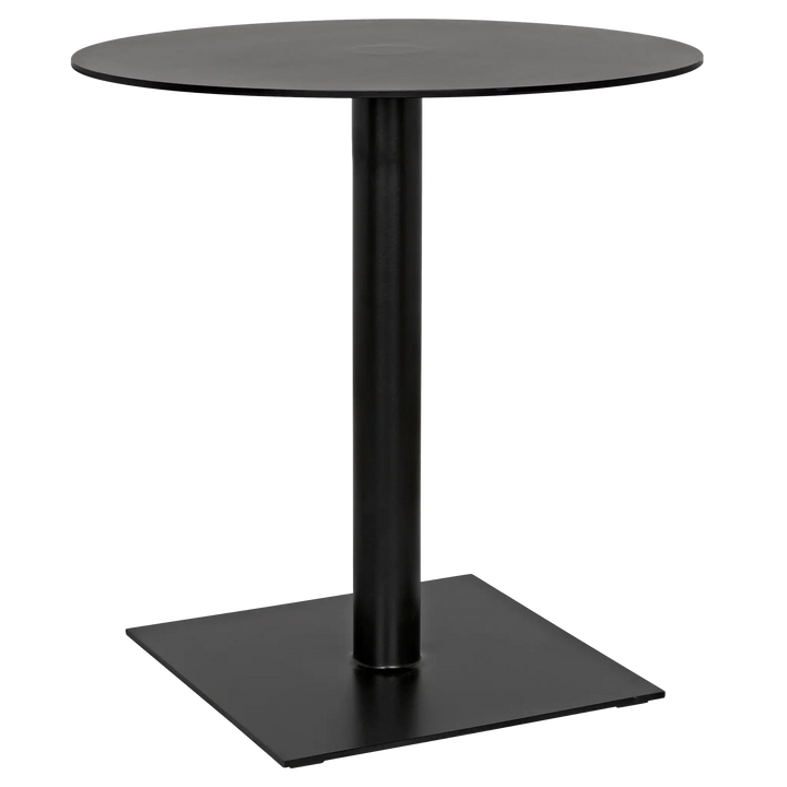 American Home Furniture | Noir - Mies Side Table, Black Steel