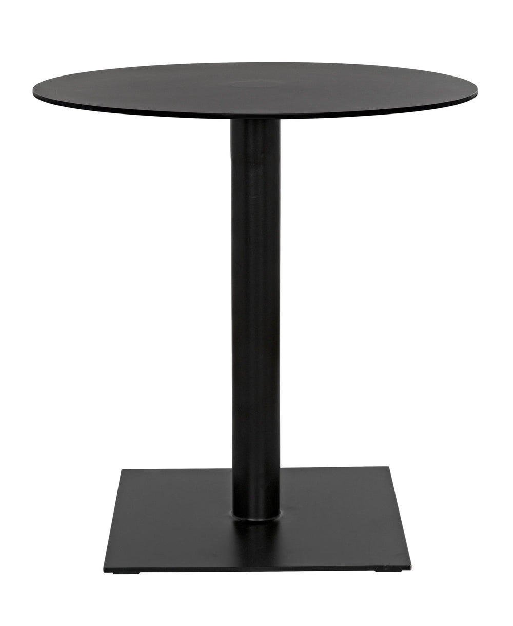 American Home Furniture | Noir - Mies Side Table, Black Steel