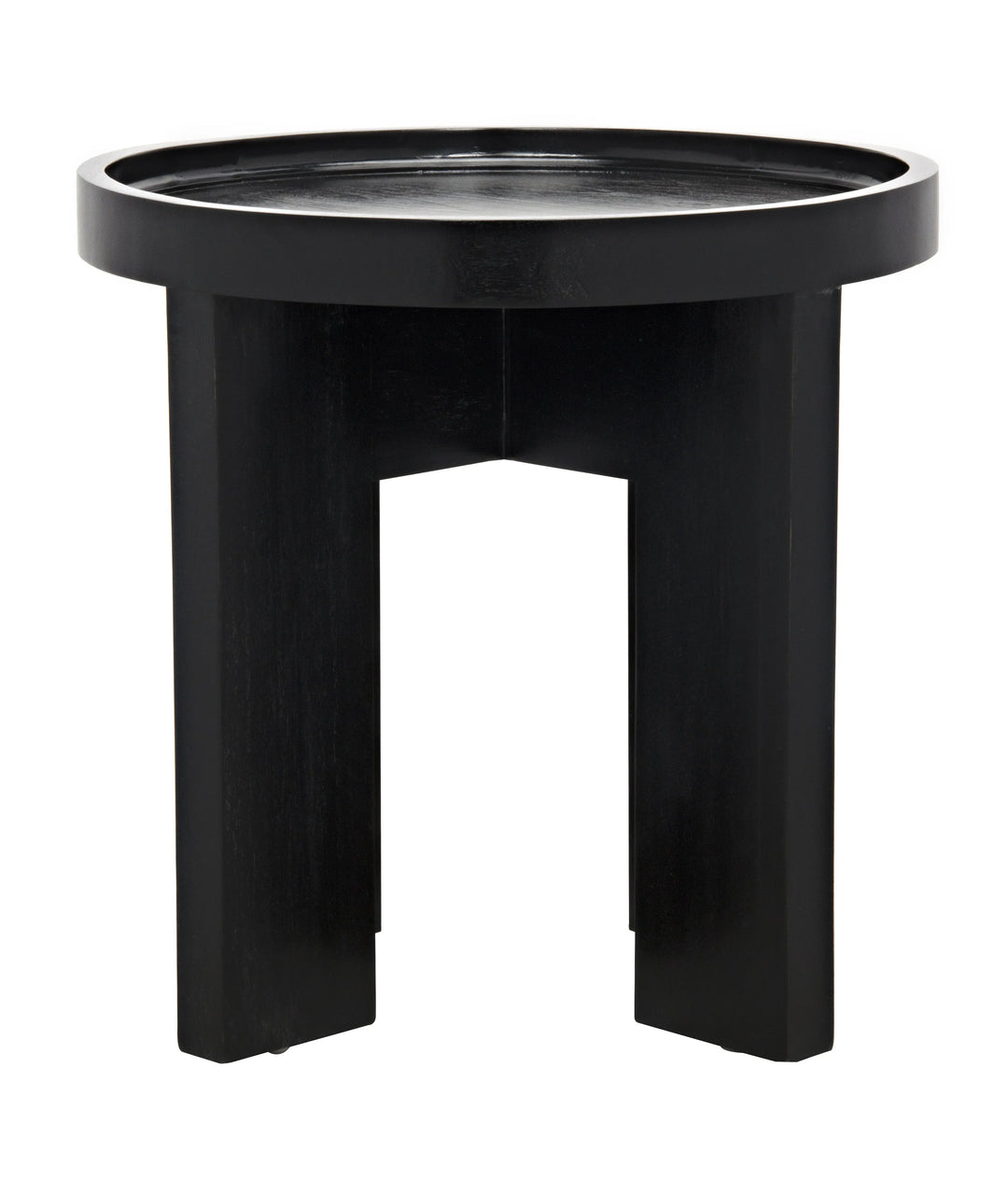 American Home Furniture | Noir - Gavin Side Table, Hand Rubbed Black