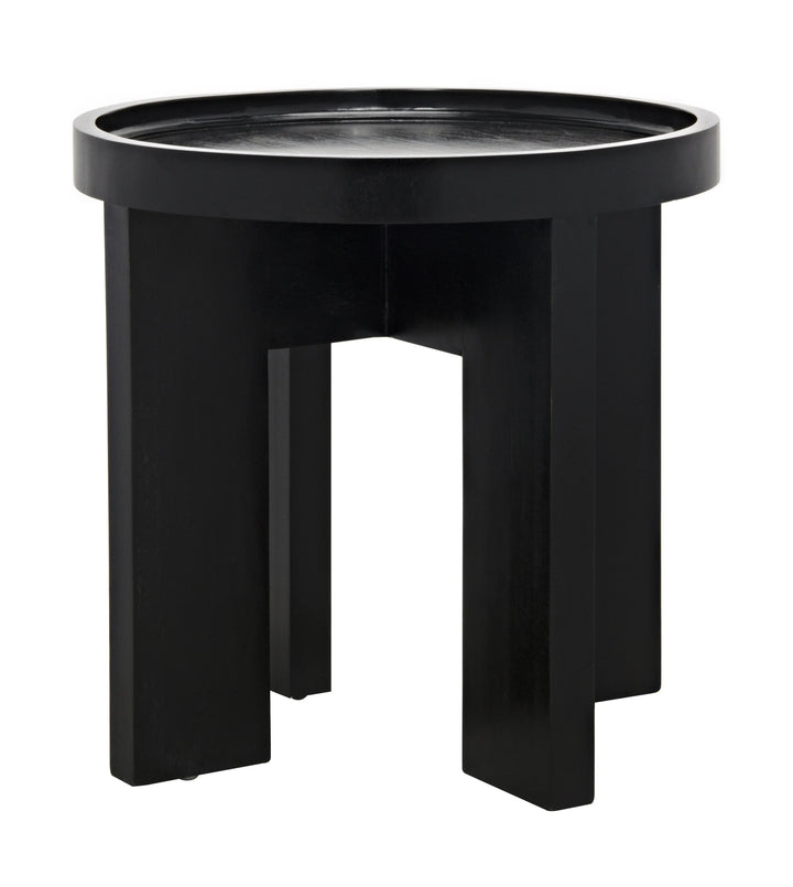 American Home Furniture | Noir - Gavin Side Table, Hand Rubbed Black