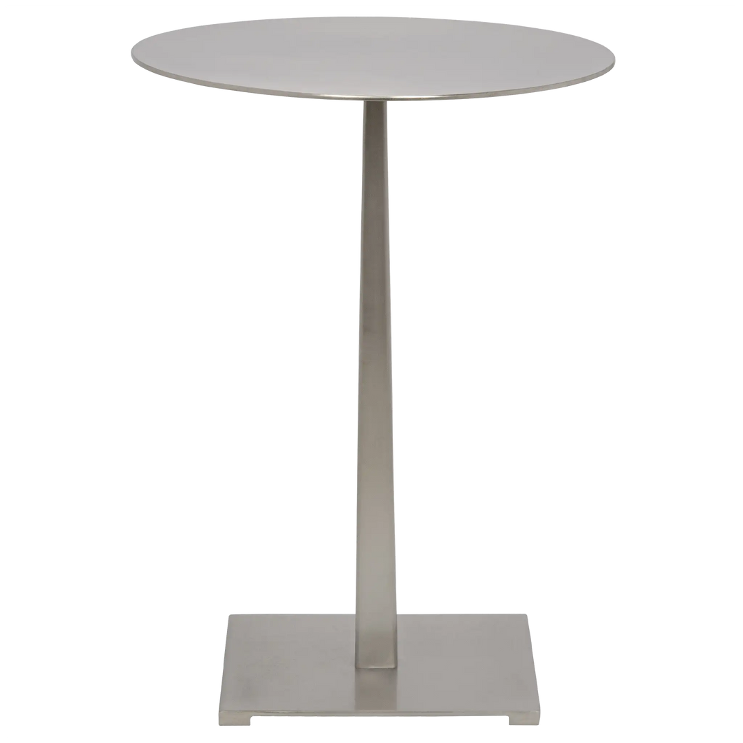 American Home Furniture | Noir - Stiletto Side Table, Metal with Antique Silver